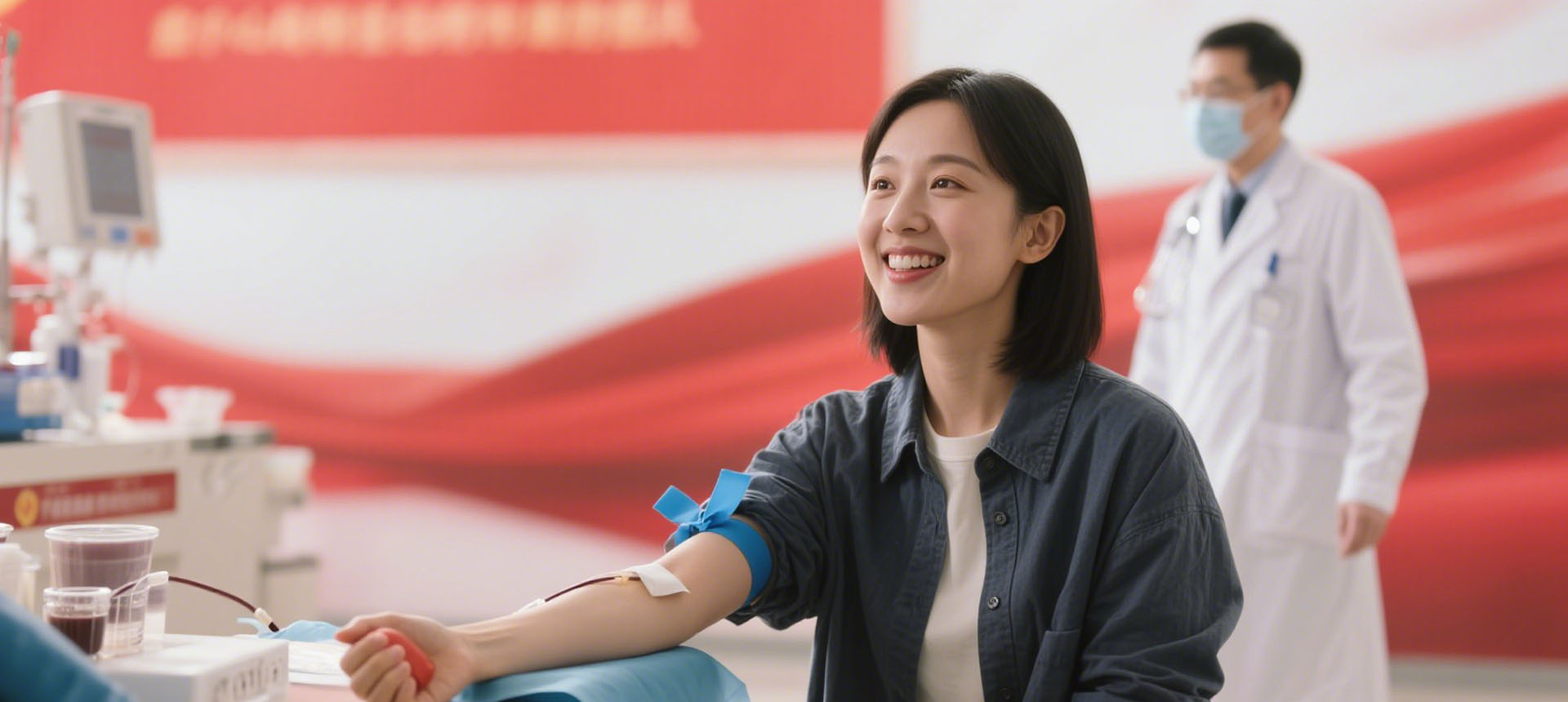 你的血，能和<br>
另一个生命紧紧相连